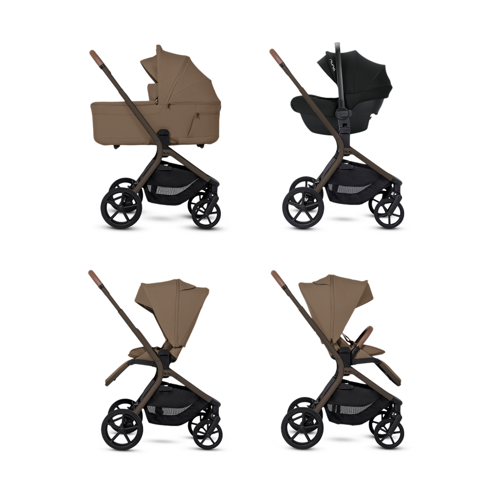 Silver Cross Breez Mid-Size Compact Stroller - Maple.