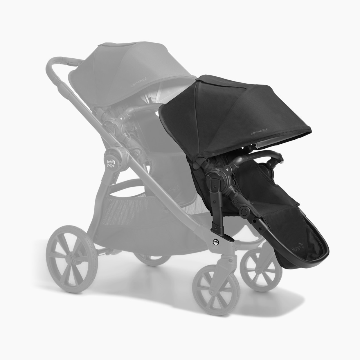 Baby Jogger Second Seat Kit for City Select 2 Stroller, Eco Collection - Lunar Black.