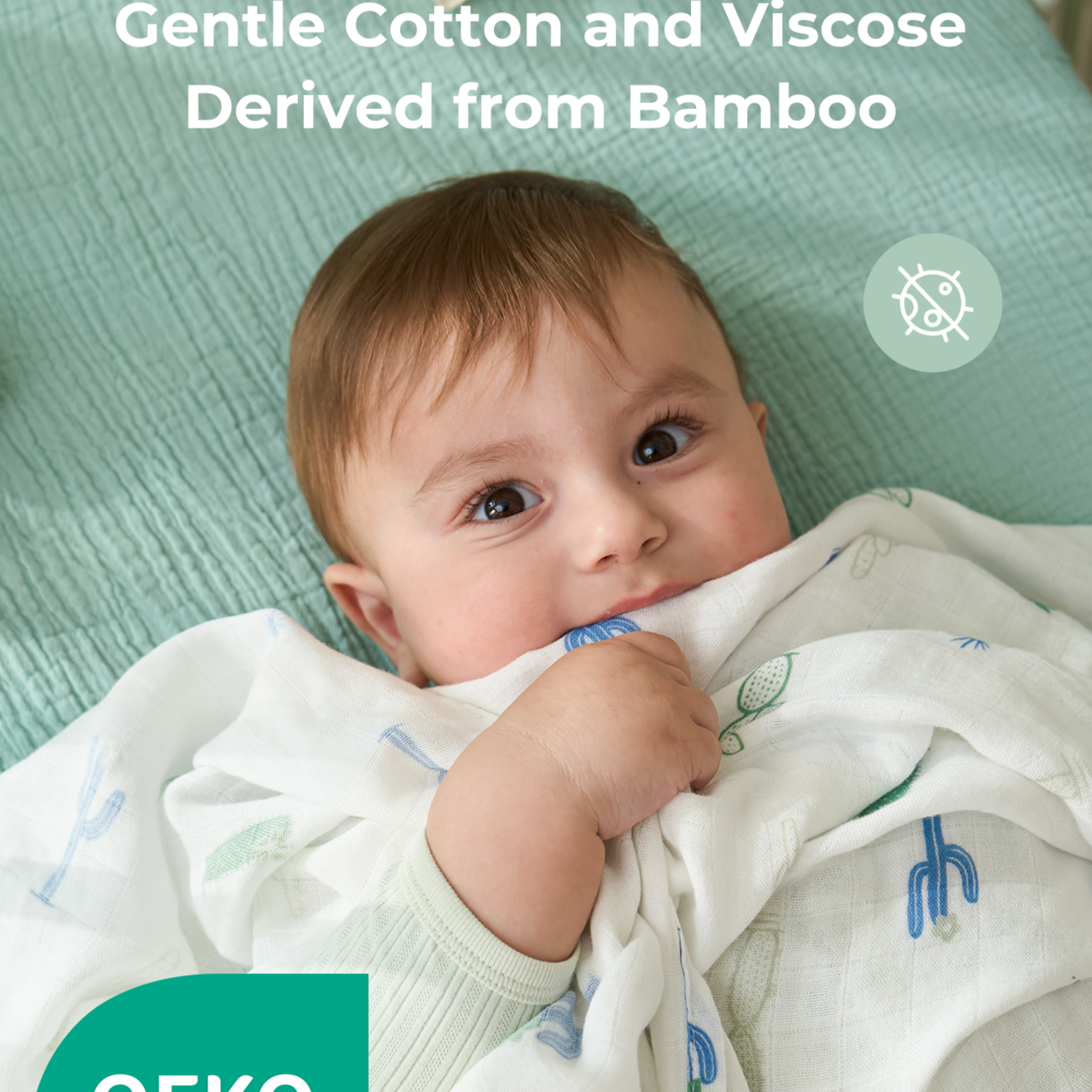 Momcozy Muslin Swaddle Blanket (4 Pack) - Bravery.