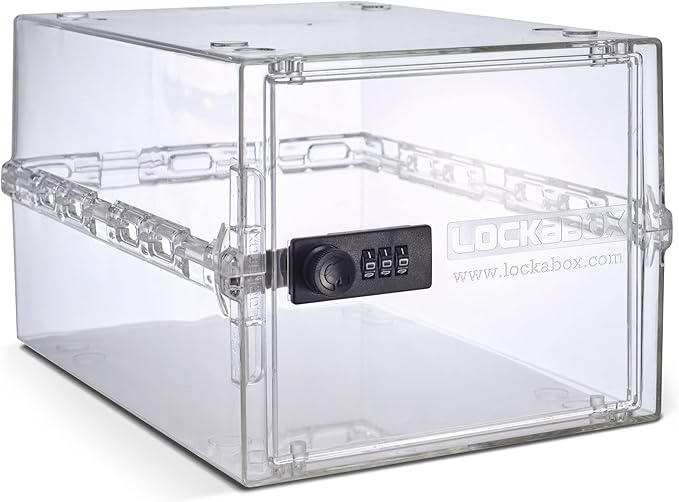 Lockabox One Lockable Storage Box for Food, Medicines, Tech and Home Safety.