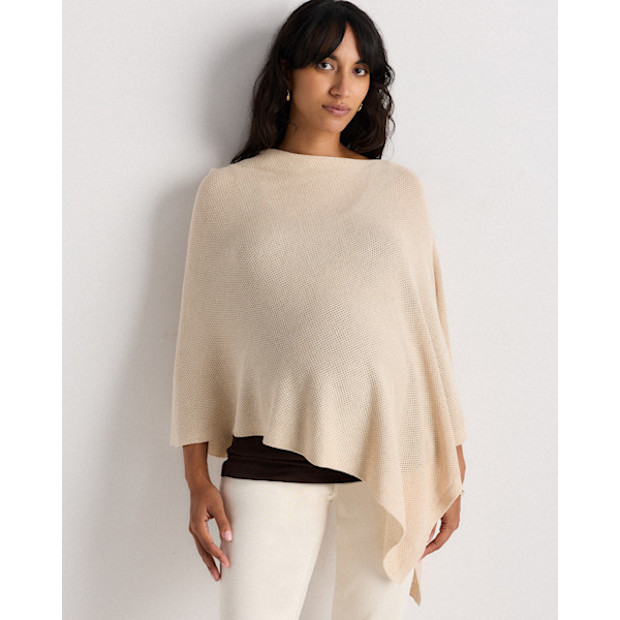 Quince Lightweight Cotton Cashmere Nursing Shawl.