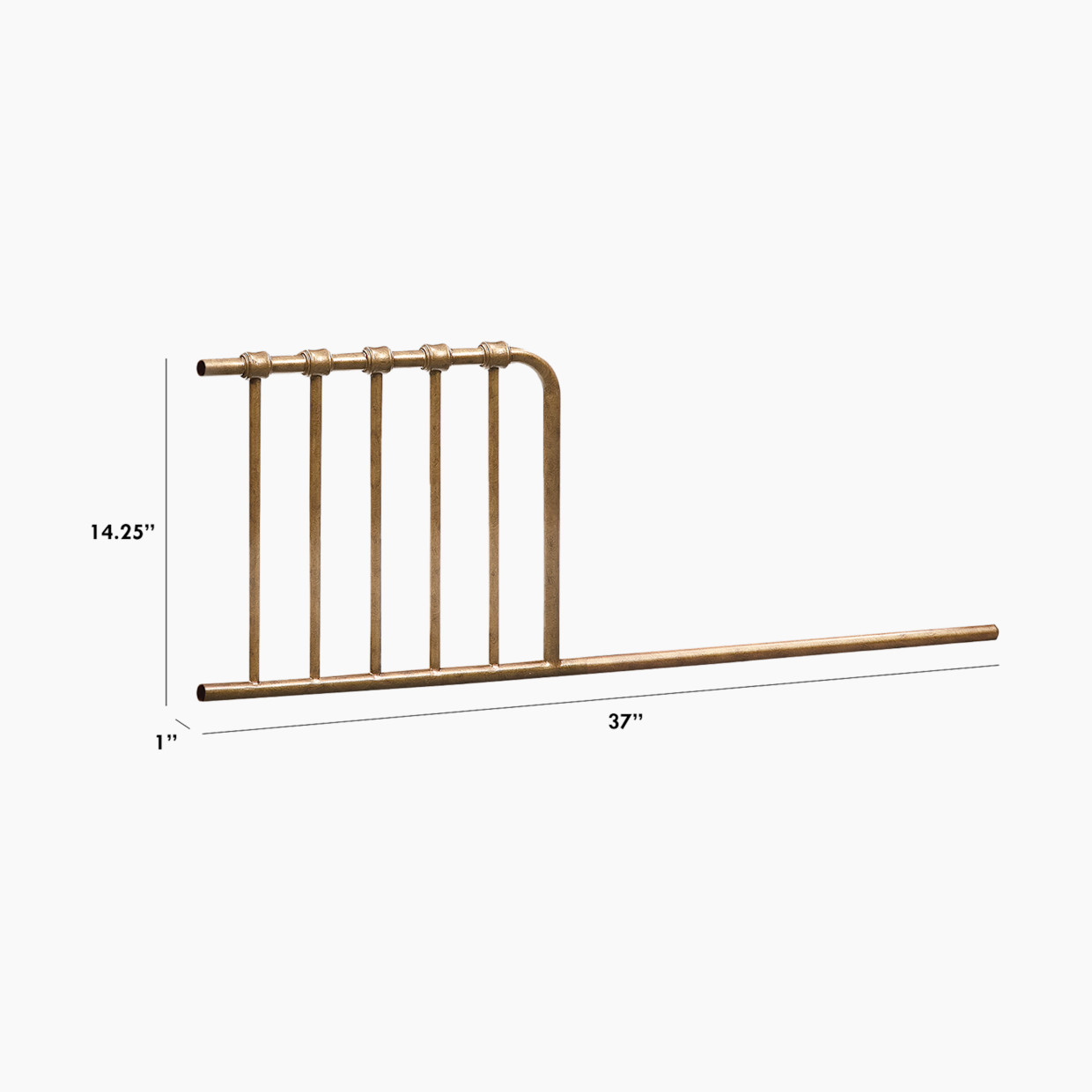 Namesake Mini Toddler Bed Conversion Kit - Vintage Gold.