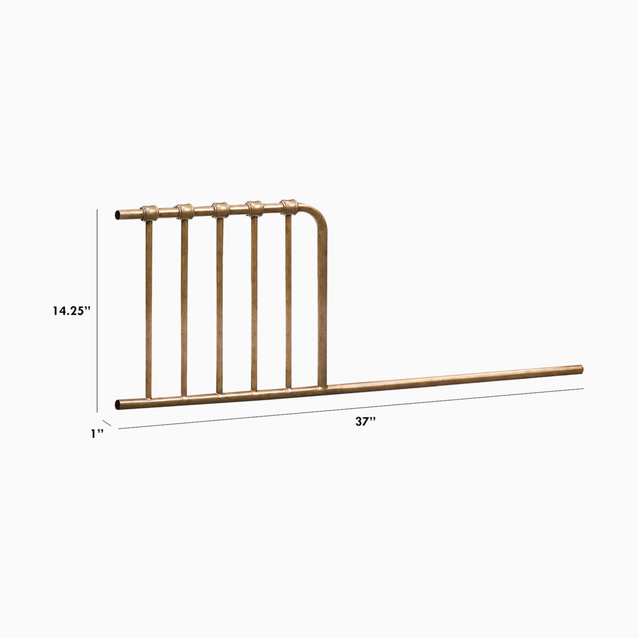 Namesake Mini Toddler Bed Conversion Kit - Vintage Gold.