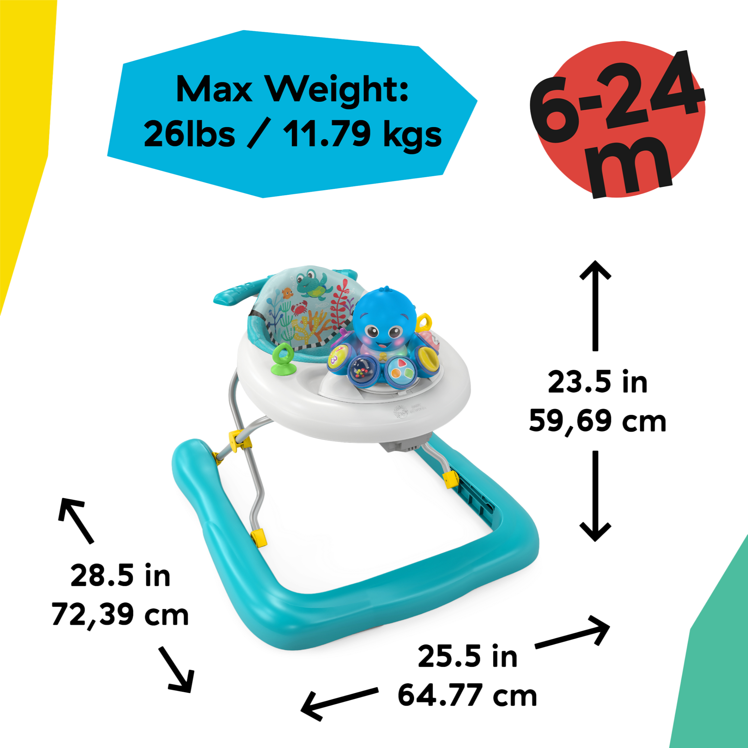 Baby Einstein Ocean Explorers Step & Twirl Opus 4-in-1 Activity Walker.