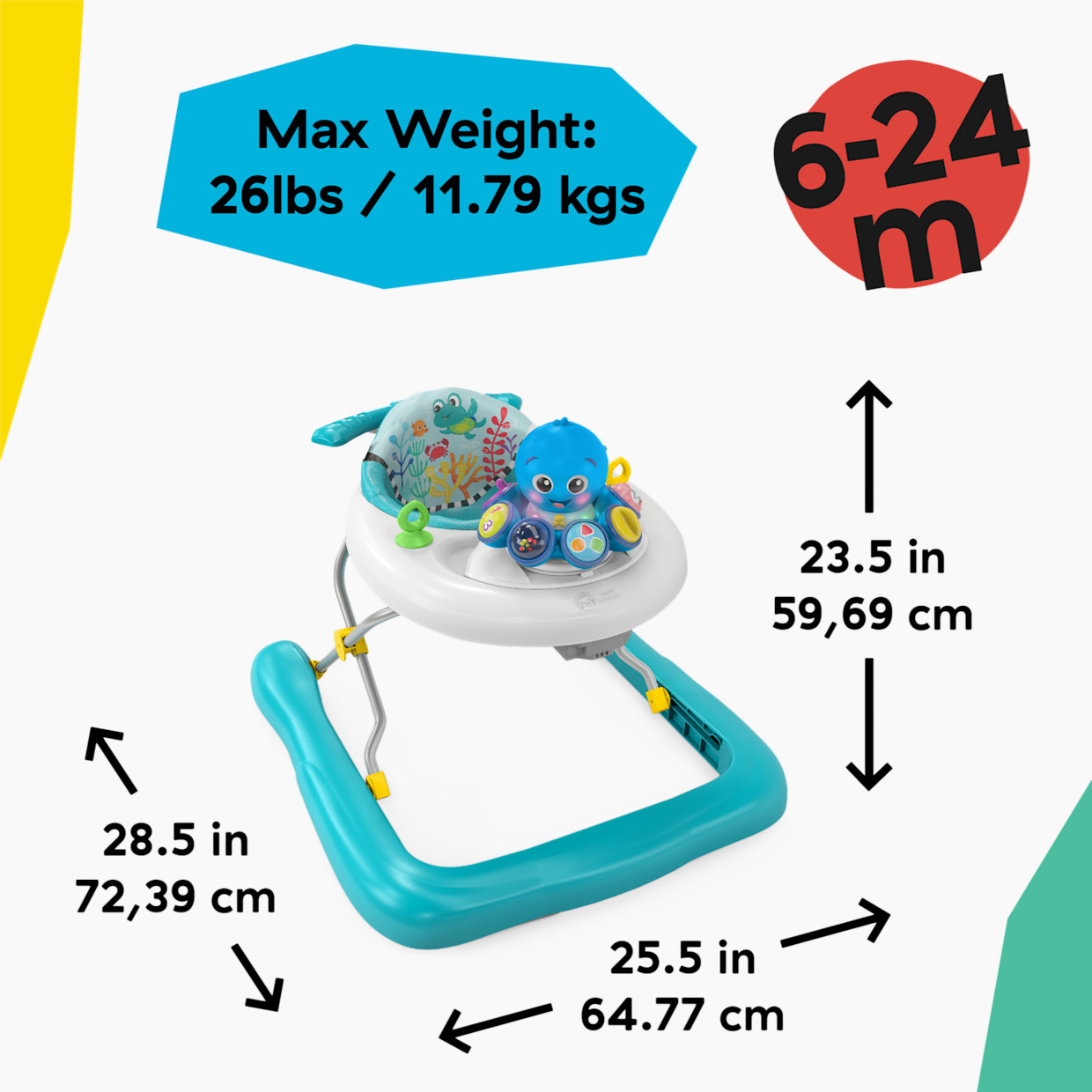 Baby Einstein Ocean Explorers Step & Twirl Opus 4-in-1 Activity Walker.