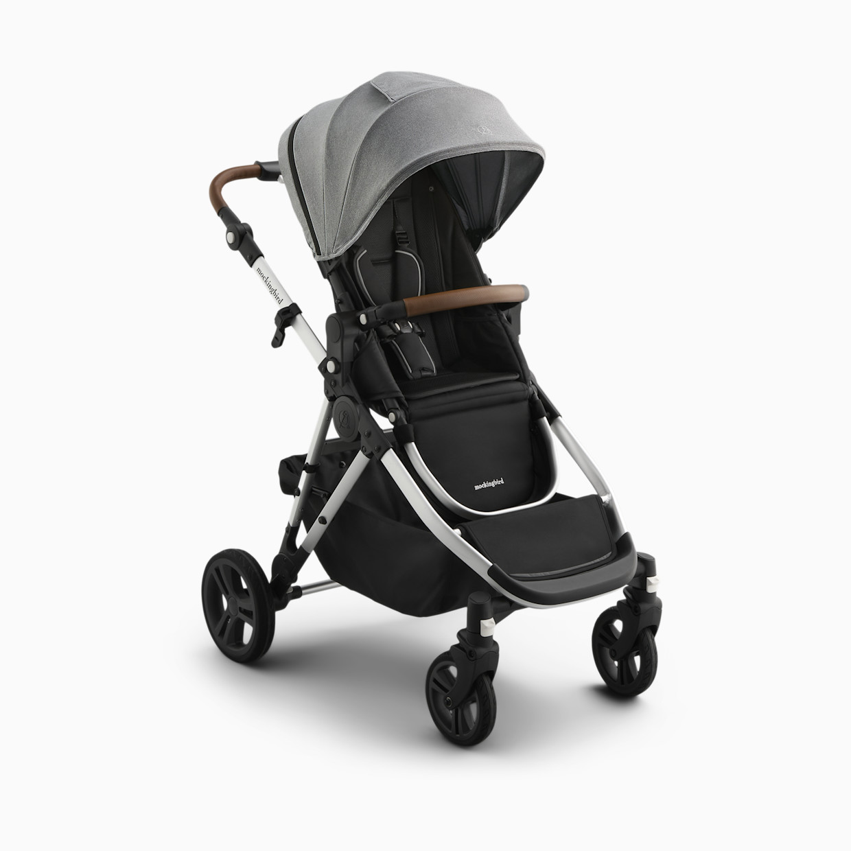 Mockingbird Single-to-Double Stroller 3.0 - Heather Grey.