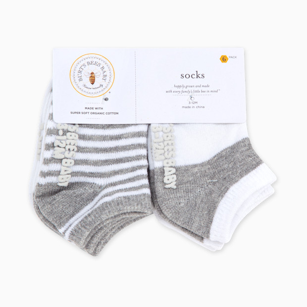 Burt's Bees Baby Ankle Socks (6 Pack).