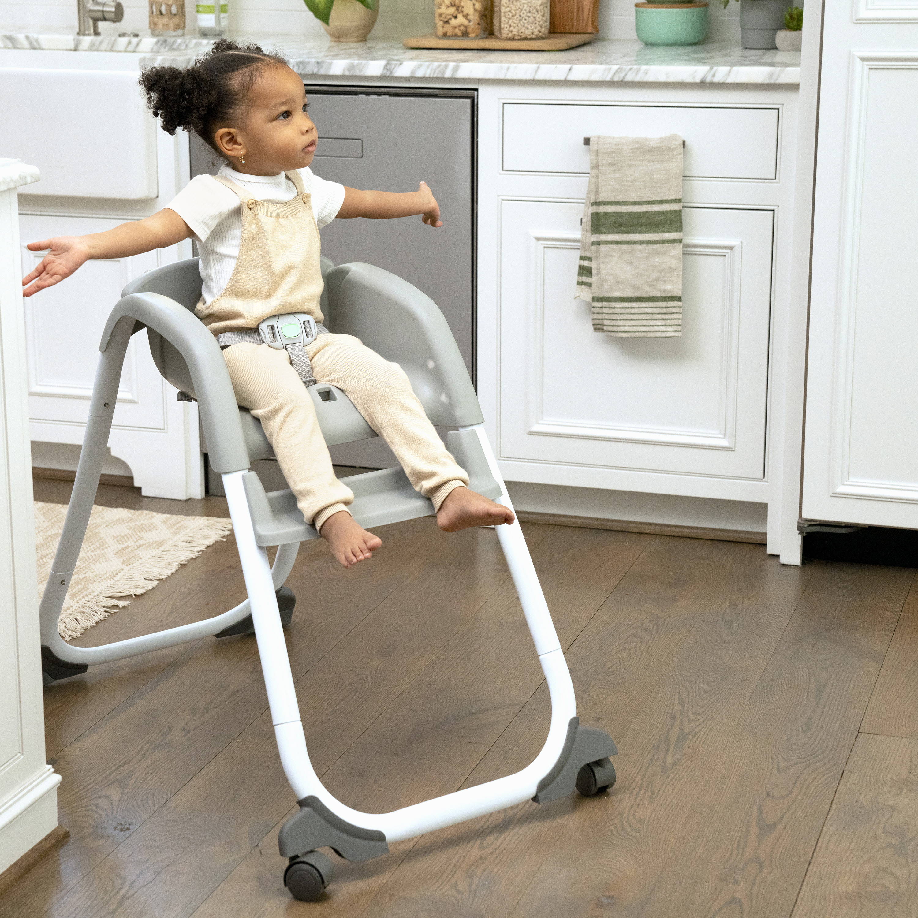 Ingenuity Full Course SmartClean 6-in-1 Baby to Toddler High Chair - Slate.