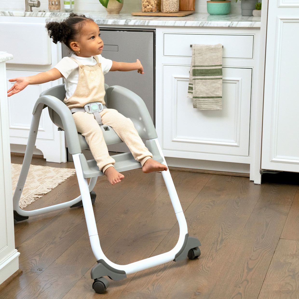 Ingenuity Full Course SmartClean 6-in-1 Baby to Toddler High Chair - Slate.