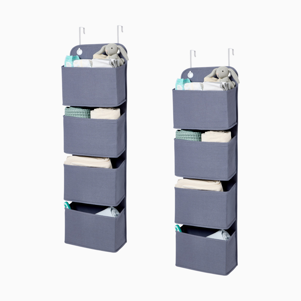 Sprucely Over the Door Storage Organizer (2 Pack) - Grey.