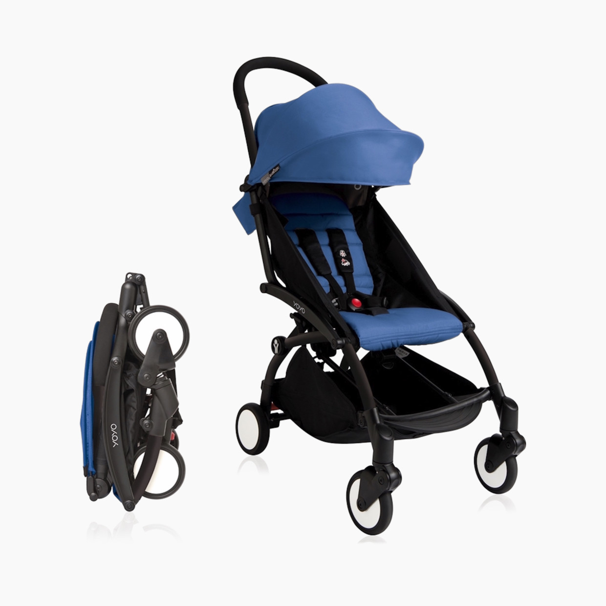 Babyzen YOYO+ 6+ Stroller - Black/Blue--Discontinued.