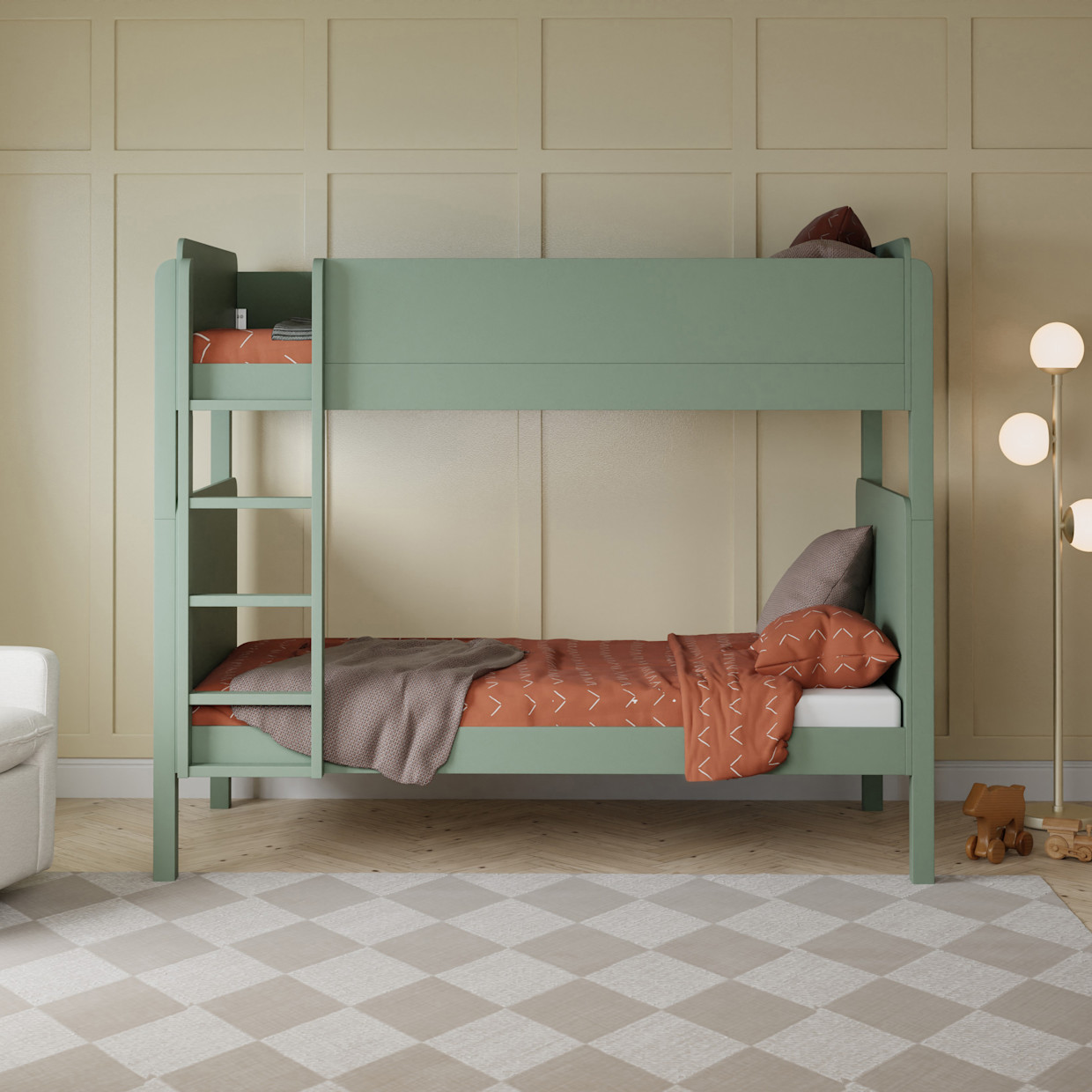 babyletto TipToe Bunk Bed - Light Sage.