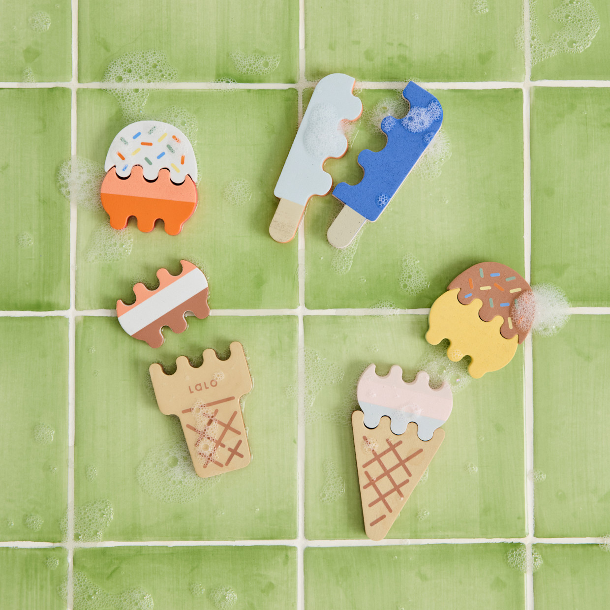 Lalo Foam Bath Puzzle - Ice Cream Parlor.