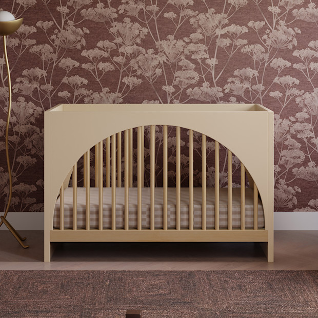 babyletto Moab 3-in-1 Convertible Crib - Taupe/Ash.