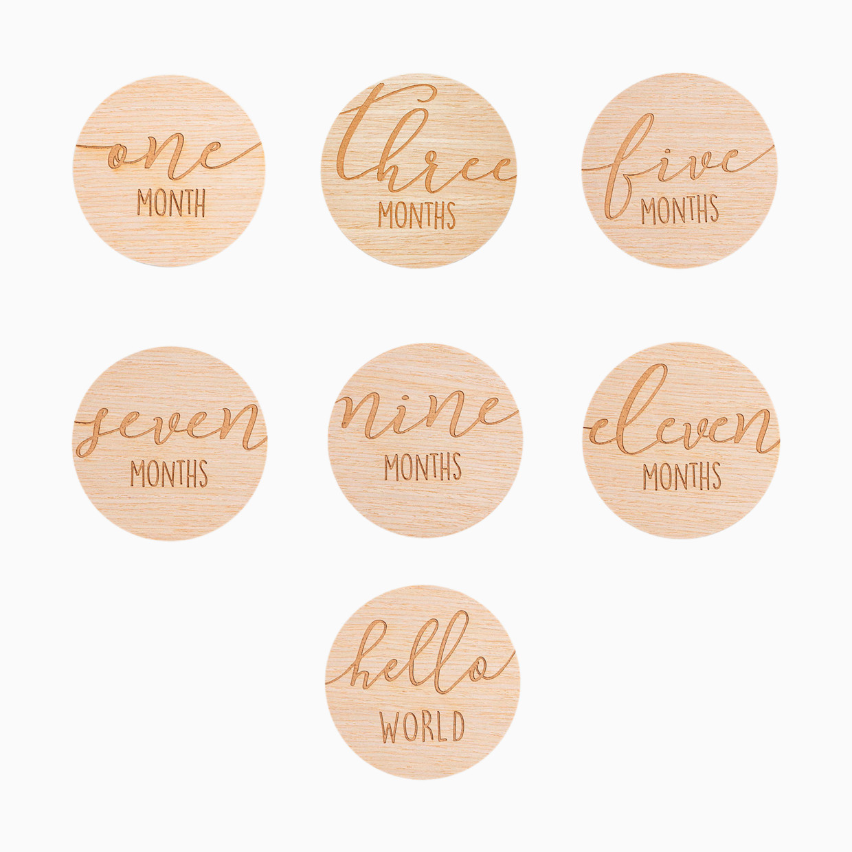 Pearhead Wooden Milestone Props - Round.