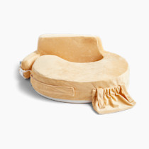 My Brest Friend Super Deluxe Nursing Pillow - Enhanced Comfort & Ergonomic Breastfeeding Pillow for Ultimate Support For Mom & Baby - Adjustable and with Handy Side Pocket, Gold