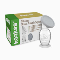 haakaa Silicone Breast Pump & Silicone Cap 5oz/150ml, Gen.2