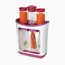 Infantino Squeeze Station For Homemade Baby Food, Pouch Filling Station For Puree Food For Babies And Toddlers, Dishwasher Safe And BPA-Free,Purple