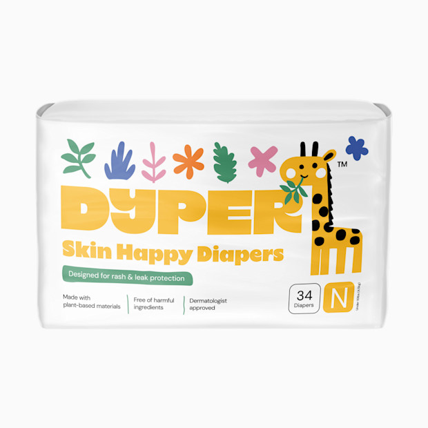 DYPER Newborn Diapers and Wipes Starter Bundle.