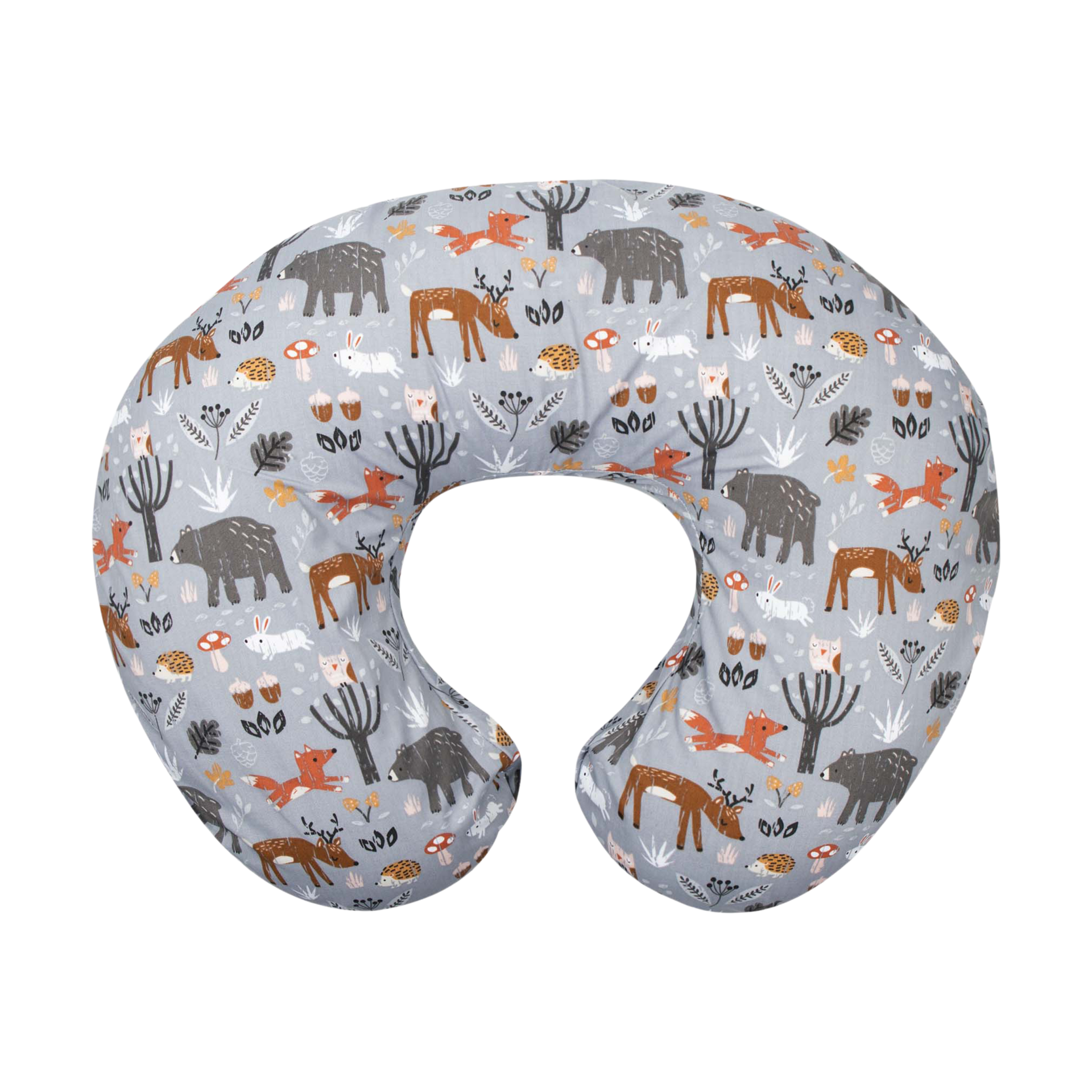 Boppy Original Support Nursing Pillow Gray Forest Animals Babylist Shop