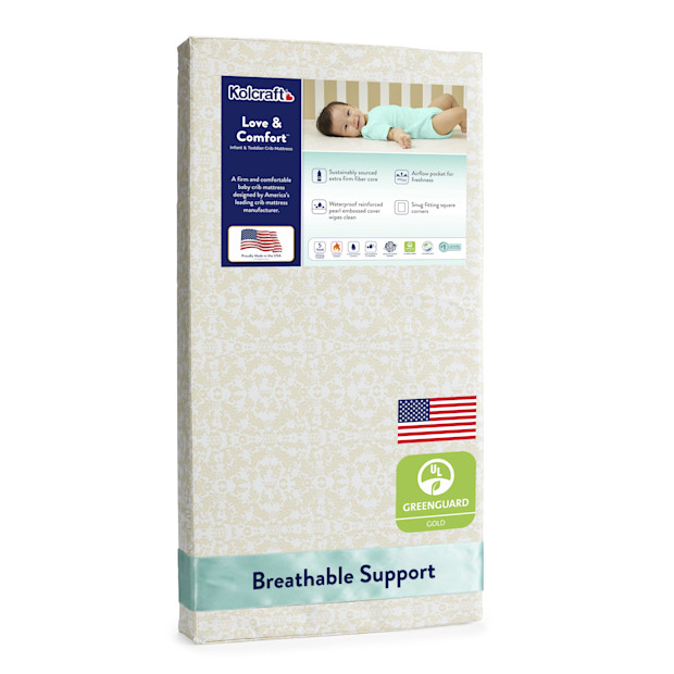 Kolcraft Love & Comfort Sustainable Fiber Crib & Toddler Foam Mattress - $34.98.