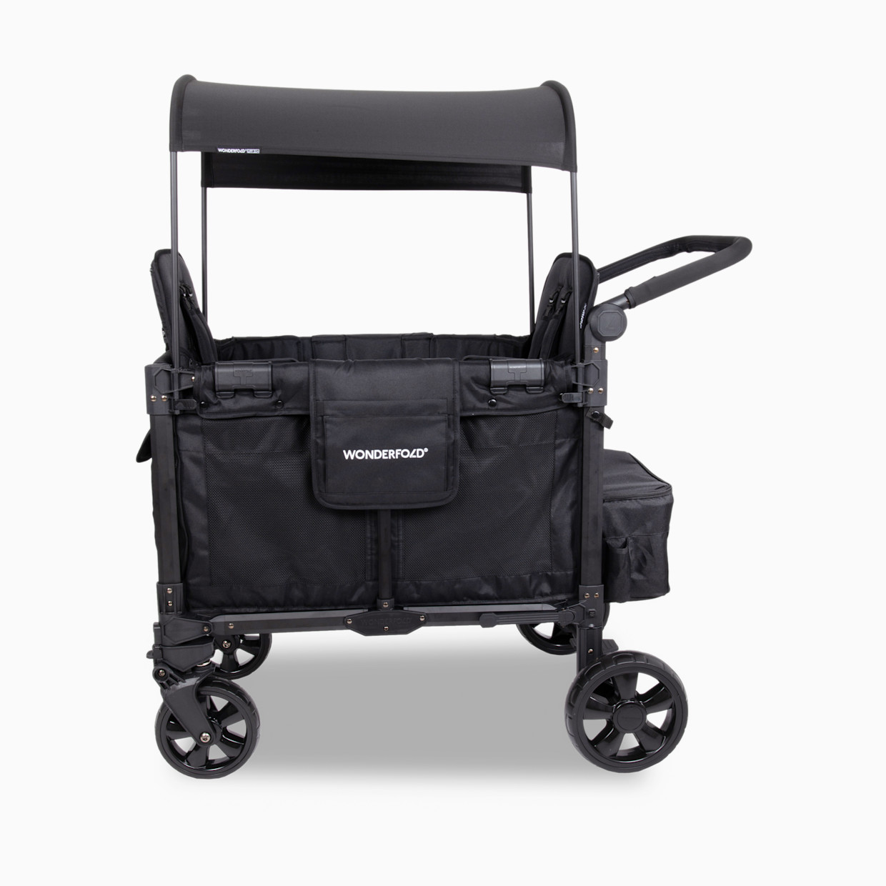 WonderFold Wagon W2 Elite Pro Stroller Wagon - Jet Black.