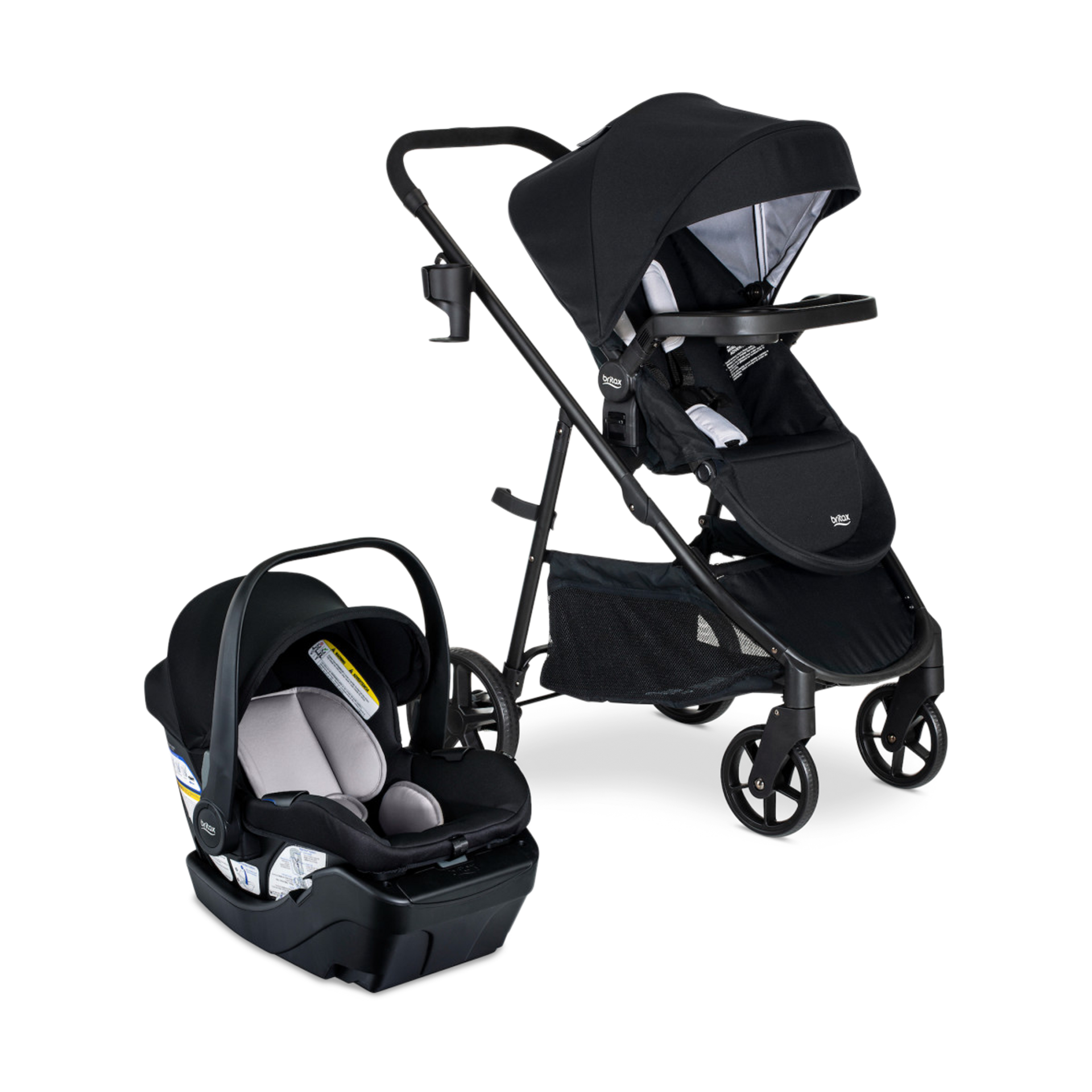 Britax Willow Brook Travel System - Onyx Glacier.