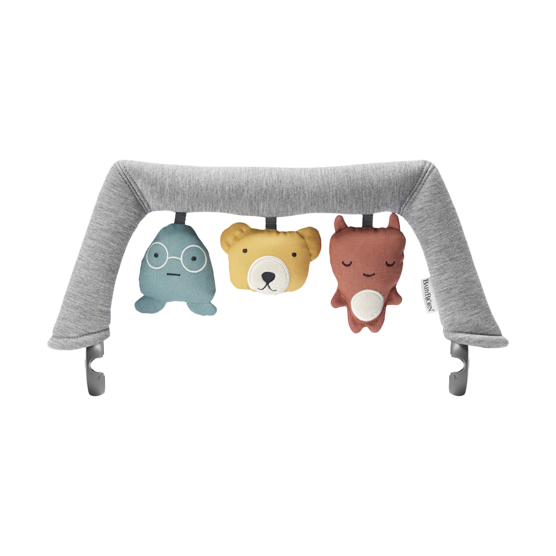 BabyBjörn Bouncer Bliss and Toy Bar Bundle - Light Gray/Soft Toy Bar.