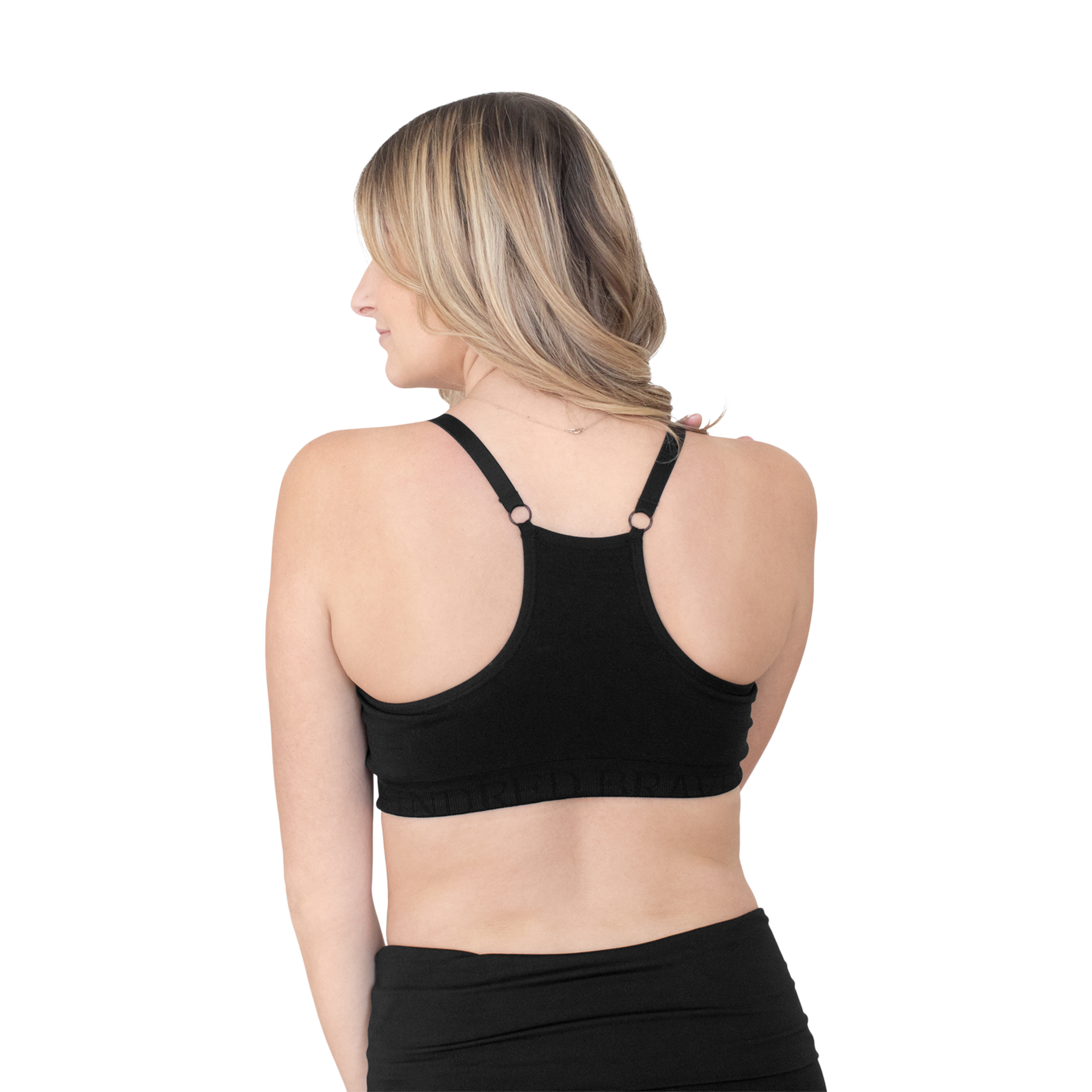 Kindred Bravely Sublime Hands-Free Pumping & Nursing Sports Bra - Black, 2X.