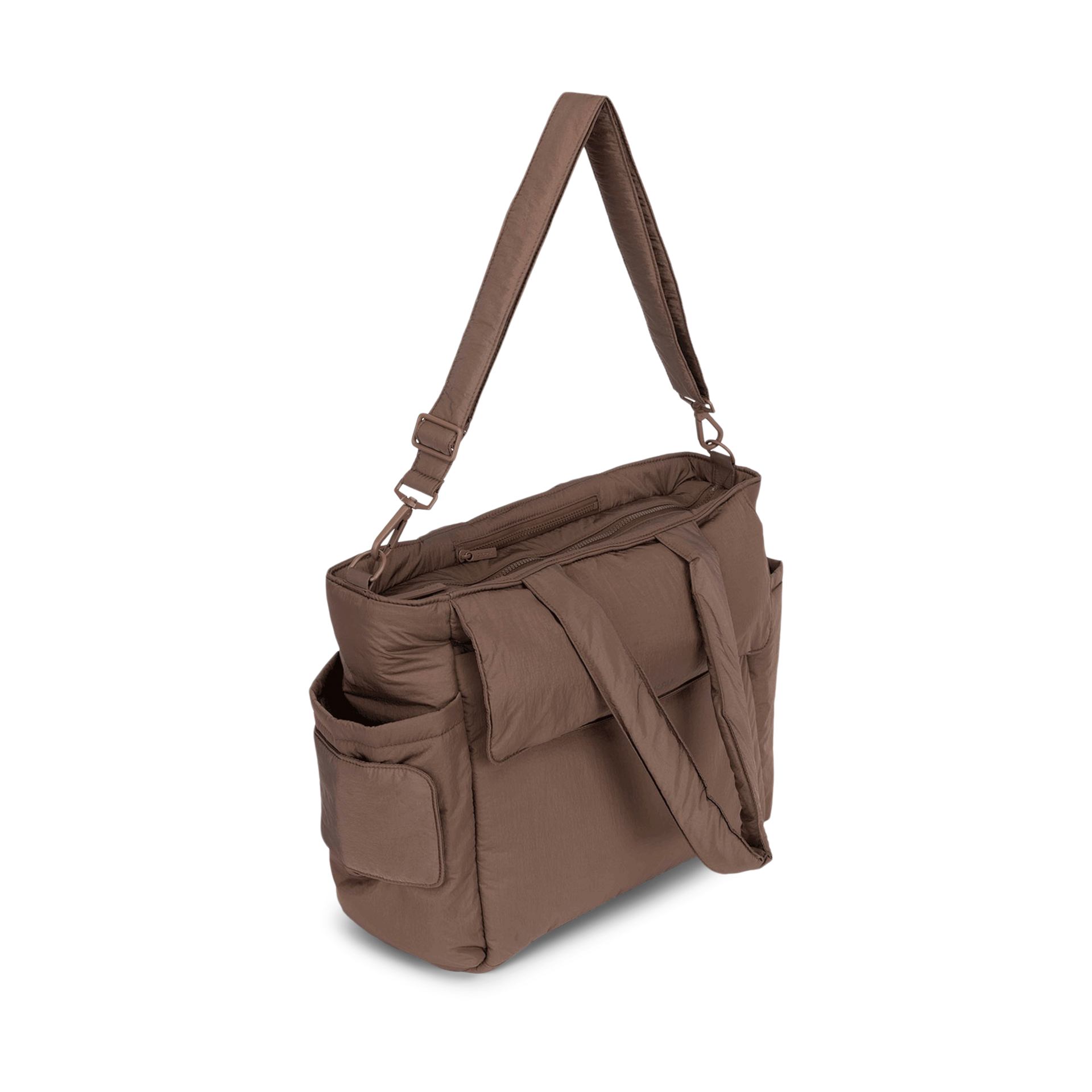 CALPAK Diaper Tote Bag With Laptop Sleeve - Hazelnut.