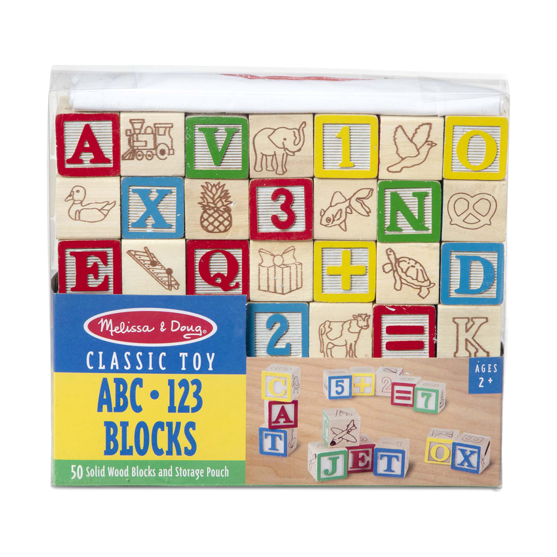 Melissa & Doug Wooden ABC/123 Blocks.