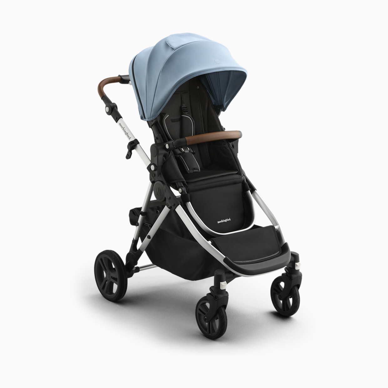 Mockingbird Single-to-Double Stroller 3.0 - Stone Blue.
