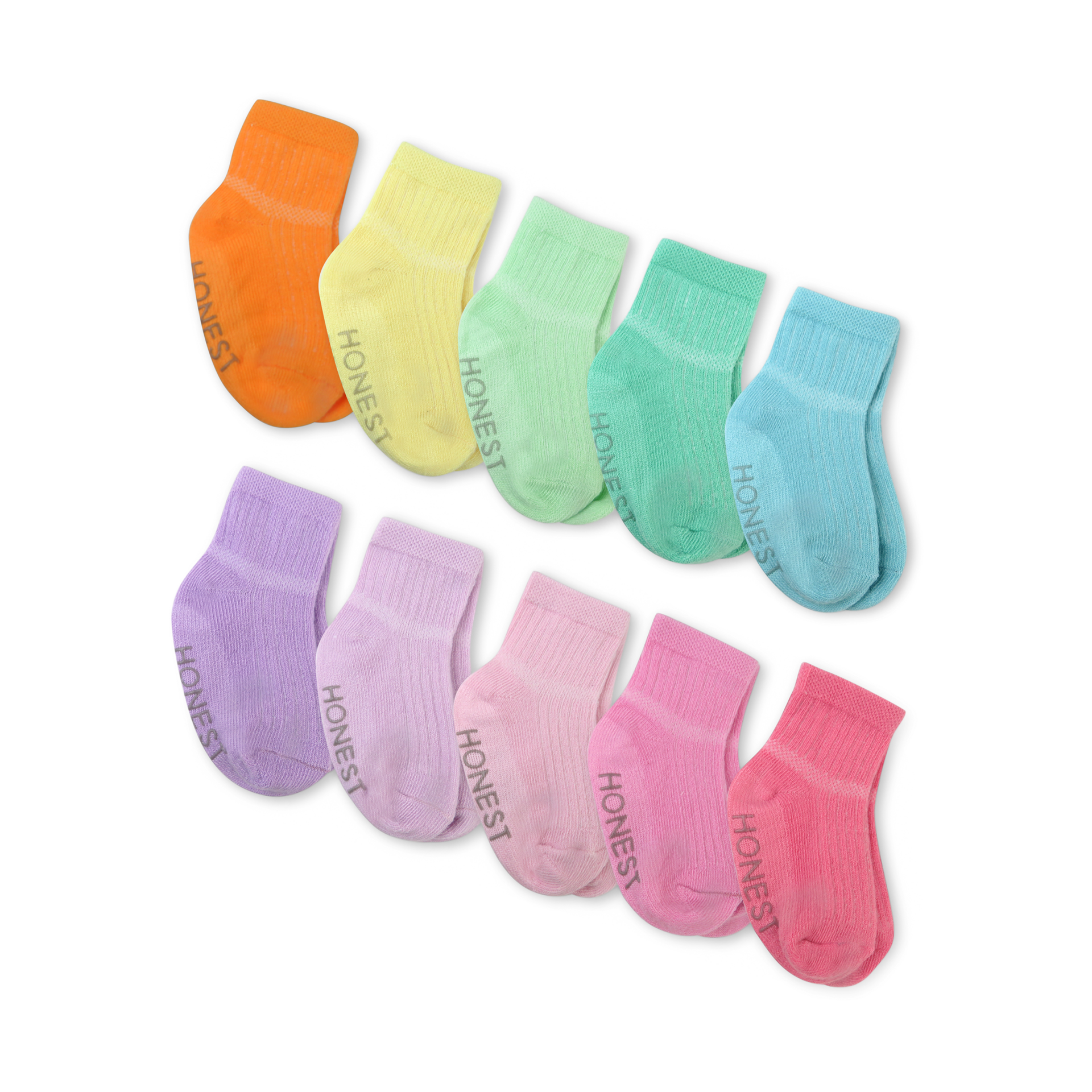 Honest Baby Clothing 10-Pack Cozy Socks.
