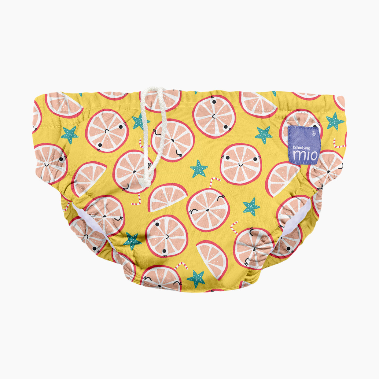 Bambino Mio Reusable Swim Diaper - Cool Citrus, Medium (6-12 Months).