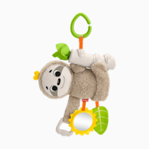 Fisher-Price Baby Toy Slow Much Fun Stroller Sloth, Travel Activity with Motion & Sensory Details for Newborns Ages 0+ Months