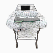 Boppy Preferred Shopping Cart Cover with Storage Pouch, Koalas, with Changeable SlideLine Toy, Plush Minky Seat, 2-Point Safety Belt, Wipeable and Machine Washable, 6-48 Months