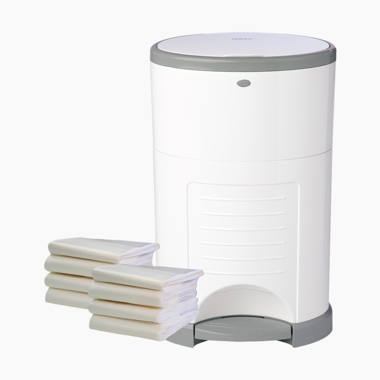 dekor Classic Diaper Pail Value Gift Set - White.