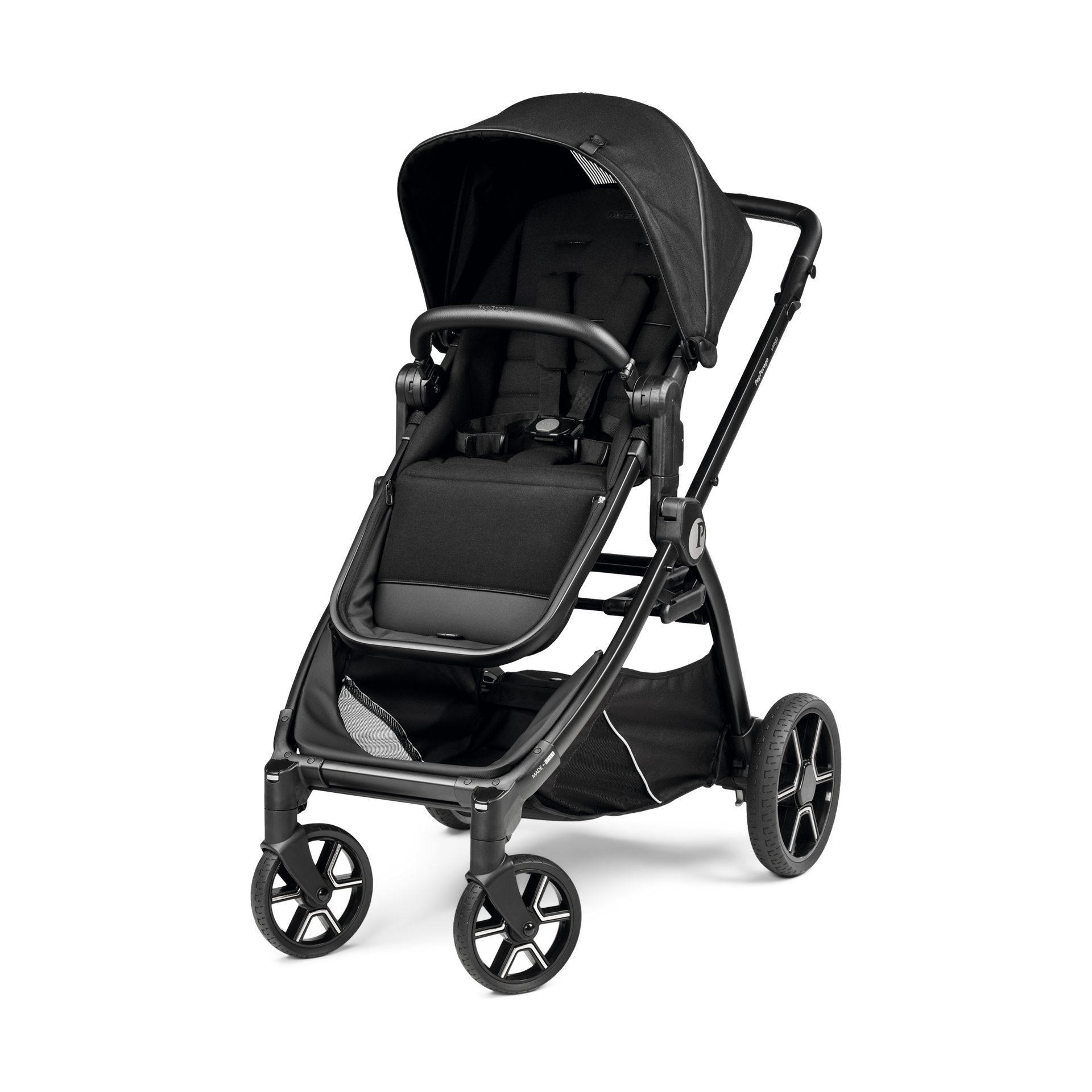Peg Perego Ypsi Compact Single to Double Stroller True Black