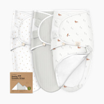 Baby Swaddle Sleep Sacks with Zipper - 3-Pack Newborn Swaddle Sack, Baby Swaddles Sleep Sack 0-3 Months, Wearable Blanket Baby, Baby Swaddle Blanket Wrap, Swaddle Sack, Easy Change Swaddle (Forest)