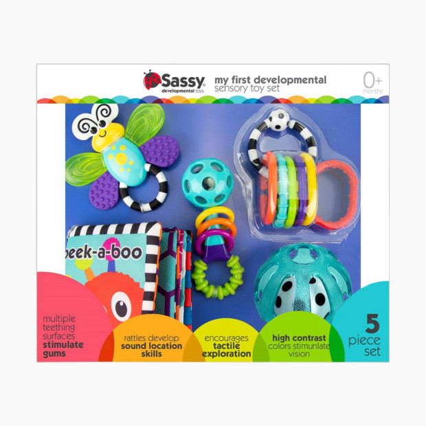 Sassy Baby's First Developmental Toy Gift Set (5 Toys).
