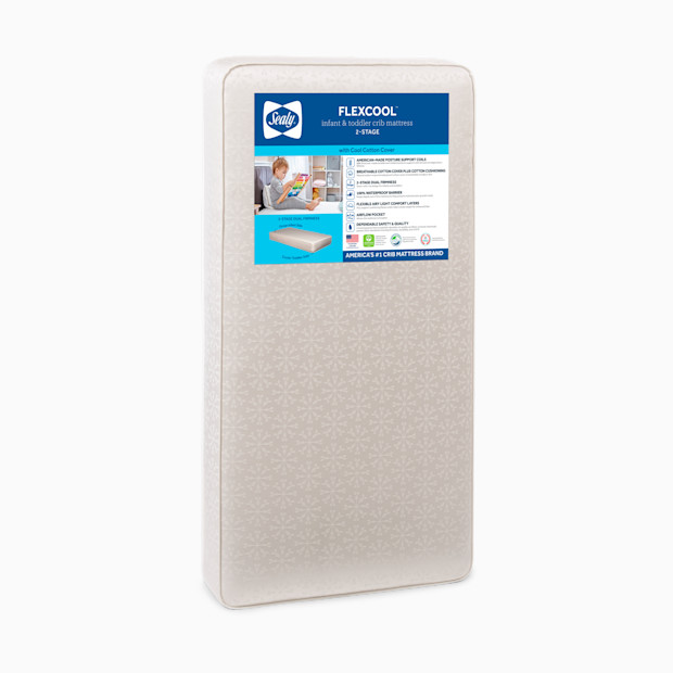 Sealy Flexcool 2-Stage Crib and Toddler Mattress.