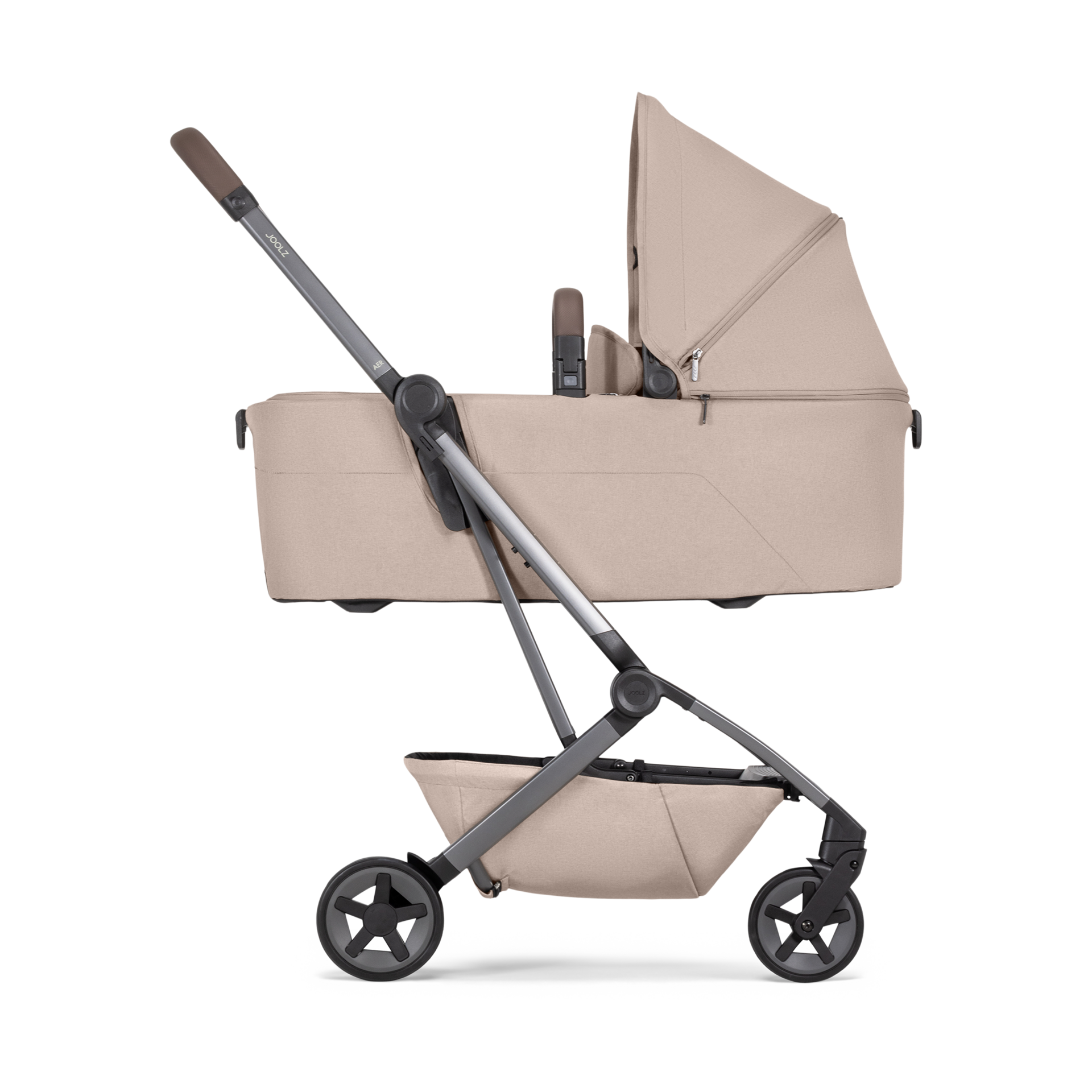 Joolz Aer2 Bassinet Cot - Sandy Taupe.