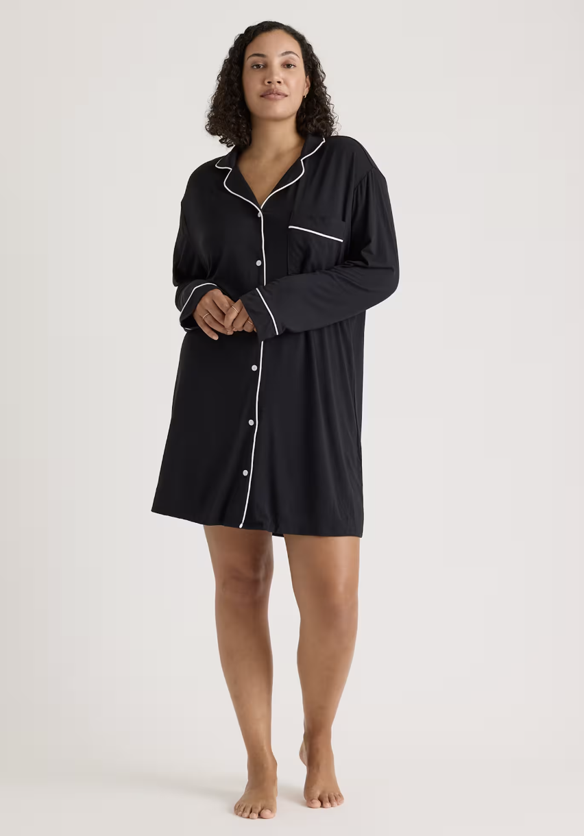 Quince Bamboo Jersey Sleep Shirt.