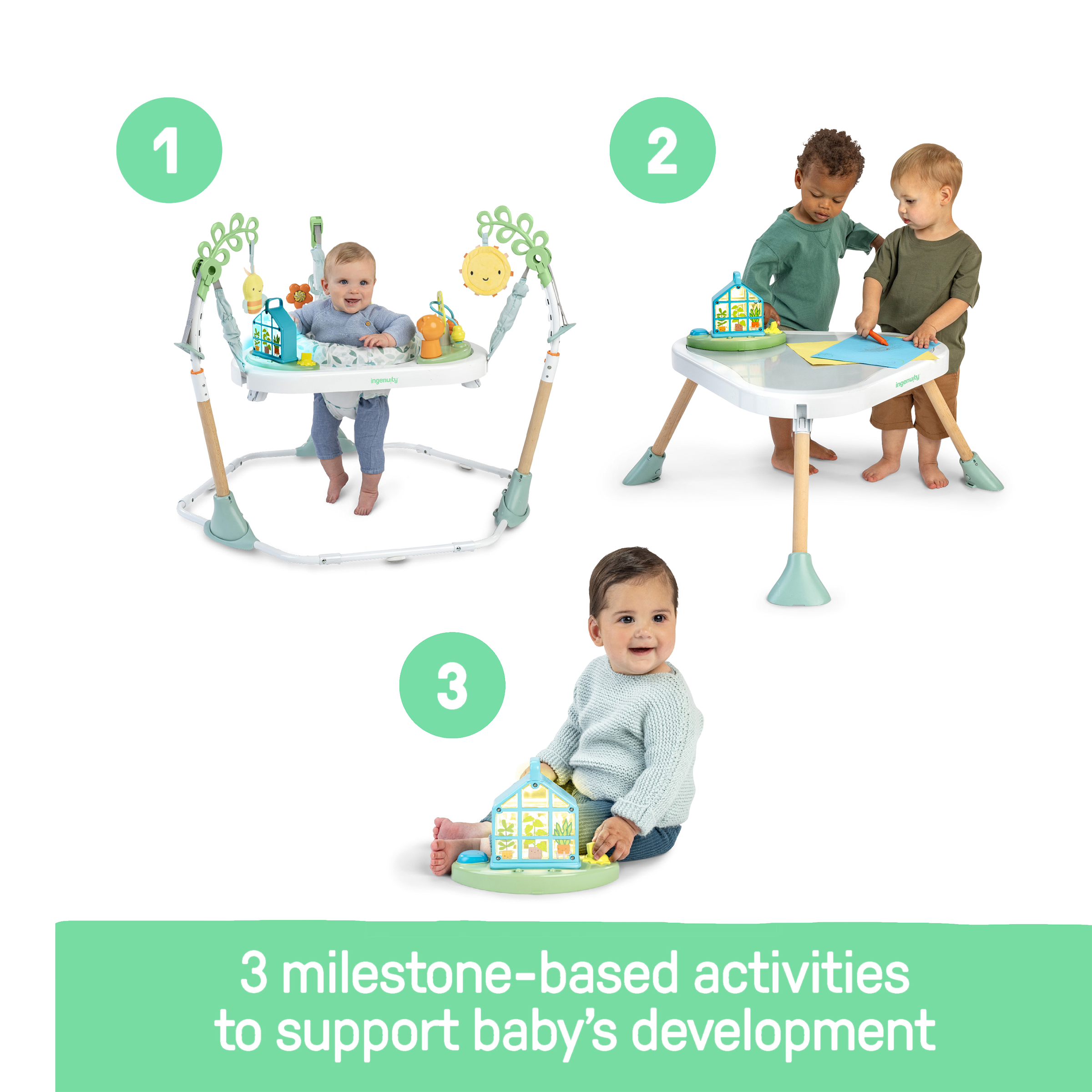 Ingenuity PlayStage 3-in-1 Play Center for Babies and Toddlers.