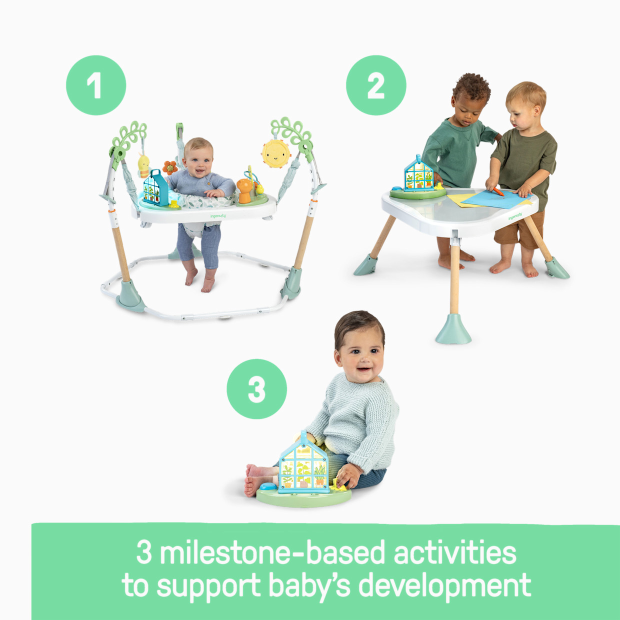 Ingenuity PlayStage 3-in-1 Play Center for Babies and Toddlers.