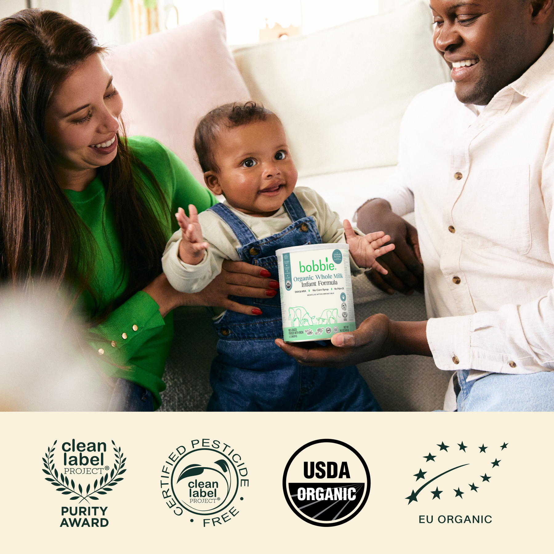 Bobbie Organic Whole Milk Infant Formula.