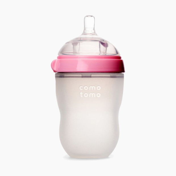 Comotomo Baby Bottle - Pink, 8 Oz.
