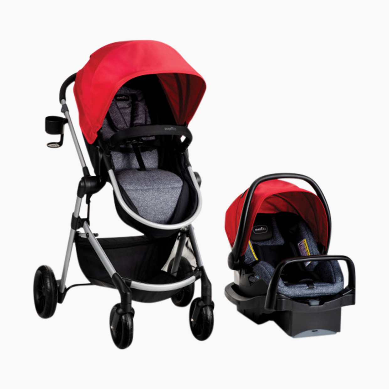 Evenflo Pivot Travel System with Safemax Infant Car Seat - Salsa.