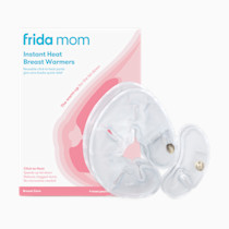 Frida Mom Instant Heating Pads for Breasts, Reusable Click-to-Heat Relief, Breastfeeding Essentials - 2 Small & 2 Large Heat Pads, 4pc set