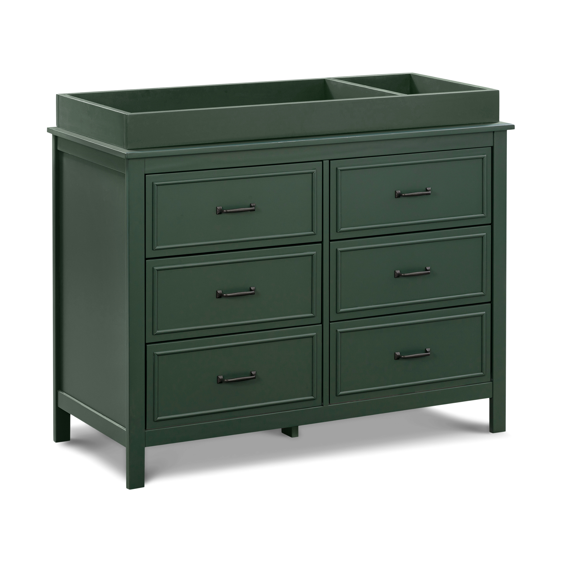 daVinci Charlie 6-Drawer Double Dresser - Forest Green.